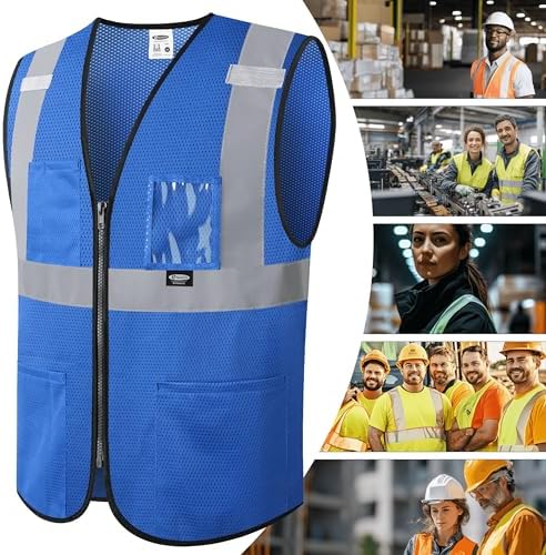 JKSafety Safety Vest for men women Hi Vis Vest - Image 6