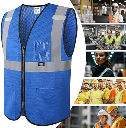 JKSafety Safety Vest for men women Hi Vis Vest - Image 6