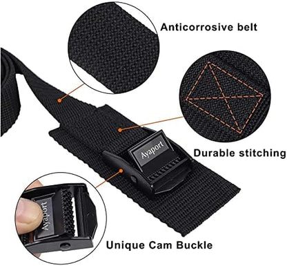 Ayaport Lashing Straps with Buckles Adjustable Cam Buckle Tie Down Cinch Strap - Image 3