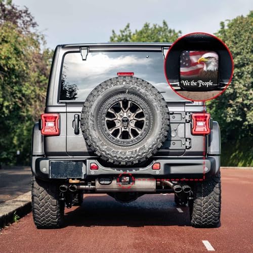 2 Inch Eagle American Flag Trailer Hitch Cover Rubber Receiver Tube Plug Cap - Image 6