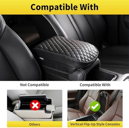 WEIHAO Car Arm Rest Cover Pad, Thick Padding 12.4x7.28x2.2 inch Car Armrest - Image 5