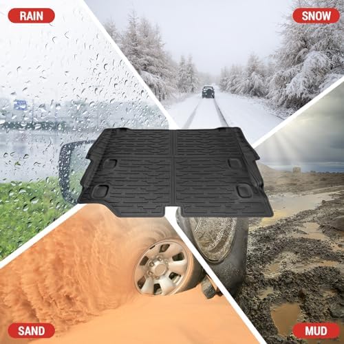 Cargo Liner Fit for 2021-2025 Jeep Wrangler JL Unlimited 4XE 4 Door, Cargo Mat - Image 6