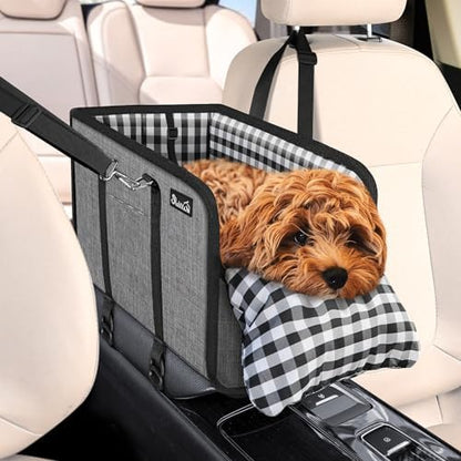 SlowTon Console Dog Car Seat, Dog Booster Seat by SlowTon