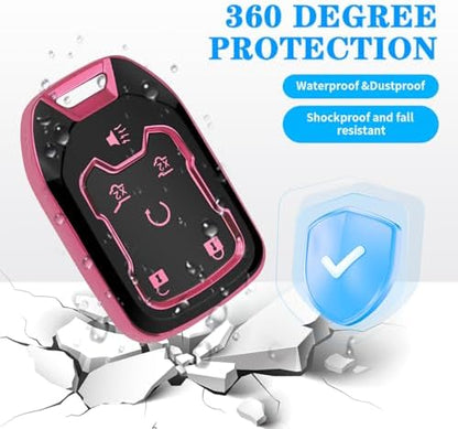 MILD EAST for Chevy GMC Key Fob Cover 6 Buttons Key Case 2016-2025 - Image 5