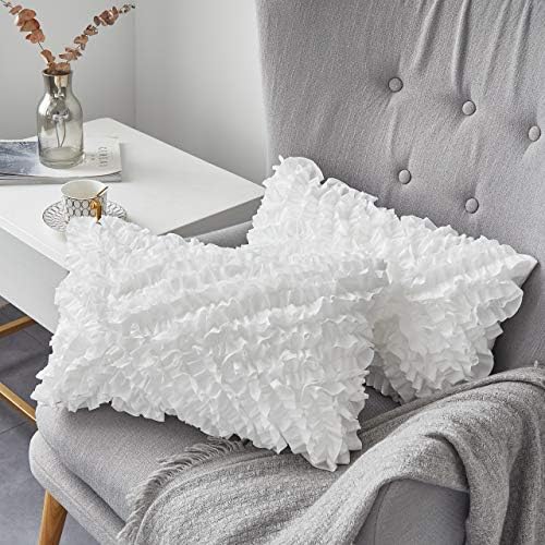 Oubonun 12x20 Lumbar Throw Pillow Inserts 2 Pack, 100% Cotton Breathable Cover - Image 3