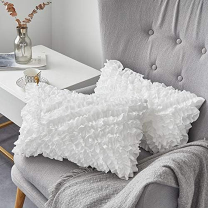 Oubonun 12x20 Lumbar Throw Pillow Inserts 2 Pack, 100% Cotton Breathable Cover - Image 3