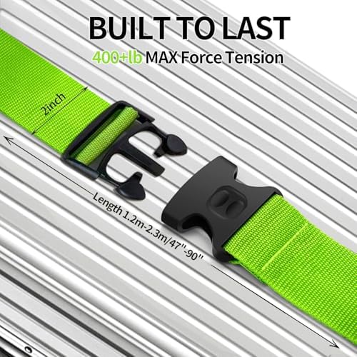 BILIONE Luggage Straps for Suitcases, Adjustable Lockable Suitcase Straps - Image 4
