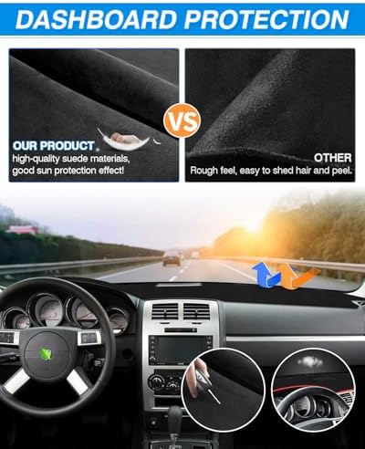 Cartist Dash Cover for Dodge Charger 2008-2010 Dashboard Carpet Mat - Image 5