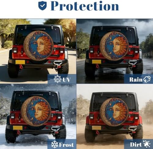 Moon Spare Tire Cover Waterproof Dust-Proof Spare Wheel Covers - Image 7