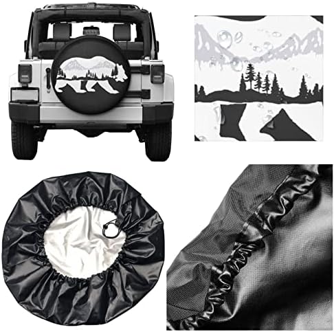 Bear and Mountain Spare Tire Cover Wheel Protectors Tyre Covers Waterproof - Image 7