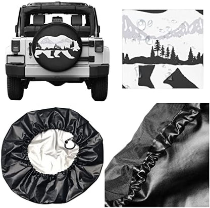 Bear and Mountain Spare Tire Cover Wheel Protectors Tyre Covers Waterproof - Image 7