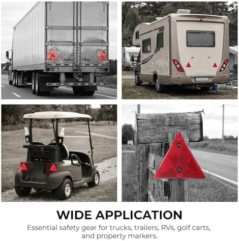 2 Pack Safety Reflector Warning Sign, Engineering Road Grade Reflective - Image 7