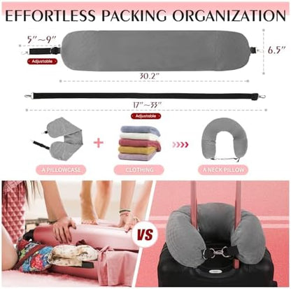 Stuffable Neck Pillow for Travel, Packable Neck Pillow - Image 5