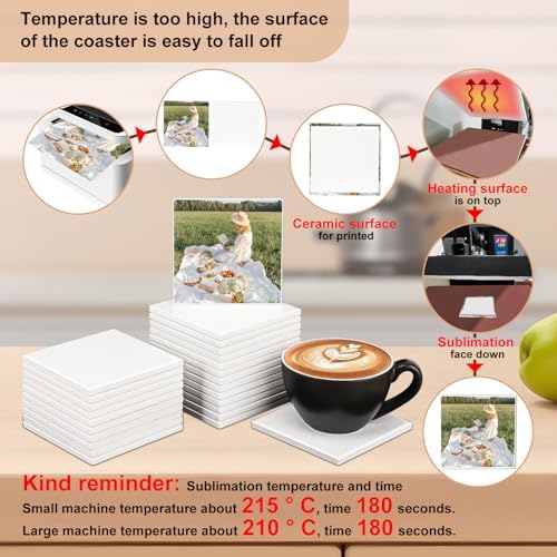 40 Pack 4 x 4 Inch Square Sublimation Ceramic Tiles - Image 5