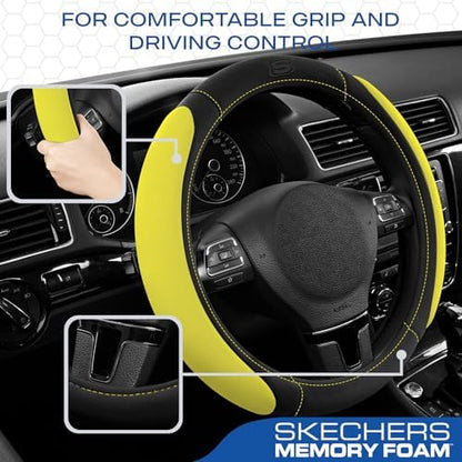 Skechers Steering Wheel Cover, Memory Foam Car Steering Wheel Cover, - Image 5