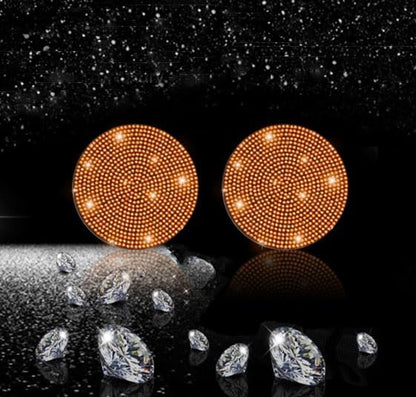NBTEPEM 2pcs Bling Car Cup Holder Coaster, 2.75 inch Anti-Slip Shockproof - Image 7