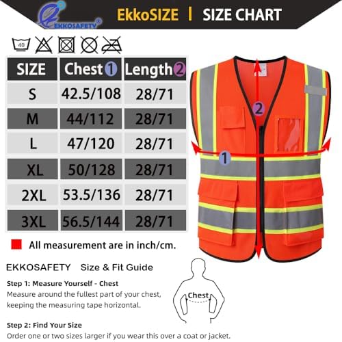 Hi Vis Reflective Safety Vest for Men Women - Image 2