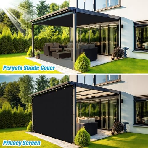 Amagenix 90% Shade Fabric 4'X 20' Black Sun Shade Cloth - Image 5