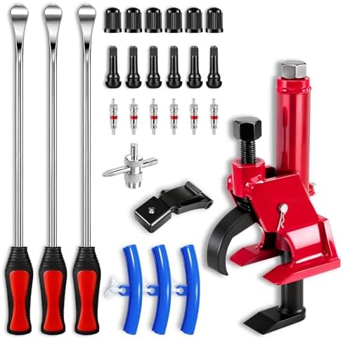 Manual Tire Bead Breaker with 14.5” Steel Tire Spoons Tool Set by Unknown