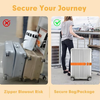 2-in-1 Travel Belt for Luggage Over Handle, Luggage Belt for Carry on Bag - Image 6