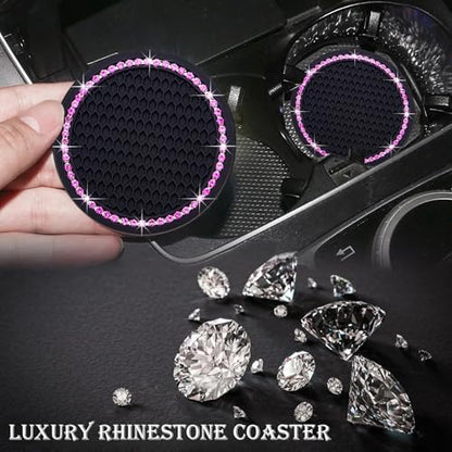 2PCS Bling Cup Holder Coaster, 2.75 Inch Auto Car Cup Holder Insert Coasters - Image 6