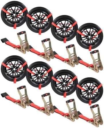 Mytee Products 8 Pack 2" x 120" Car Tie Down Straps by MyteeProducts