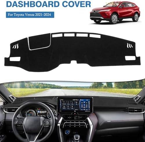 FIILINES Dash Cover Fit for 2021-2024 Toyota Venza, Dashboard Mat Exact Fit for - Image 2