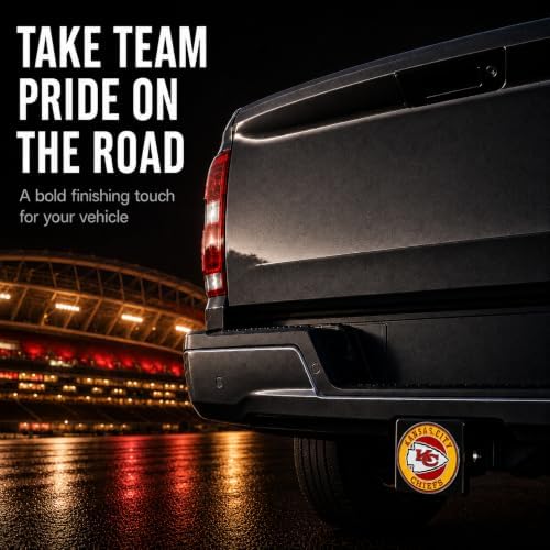 Kansas City Chiefs Trailer Hitch Cover - Image 6