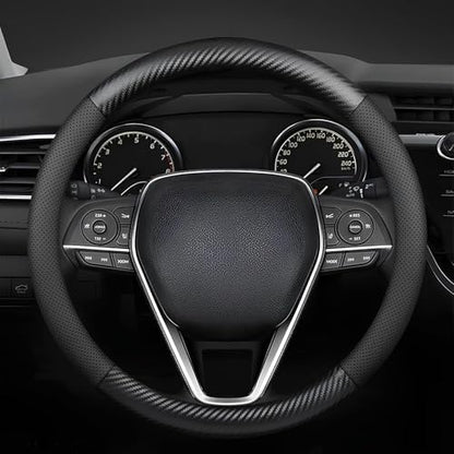 Steering Wheel Cover 14.5"-15", Heavy-Duty, Non-Folding Packaging by Mihecor