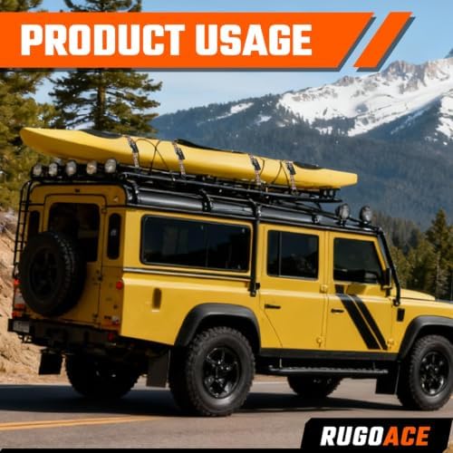 8PK Ratchet Tie Down Straps 1" x 10ft, 300lbs Load Capacity, Camo RUGOACE - Image 6