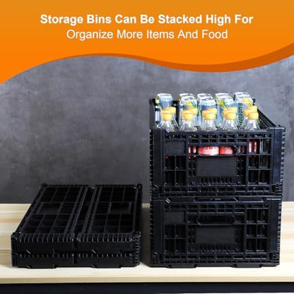 Collapsible Storage Bin Container，52 Liter Transfer heavy duty plastic storage - Image 3