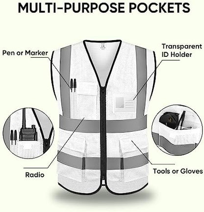 TICONN High Visibility Reflective Safety Vest - Image 4