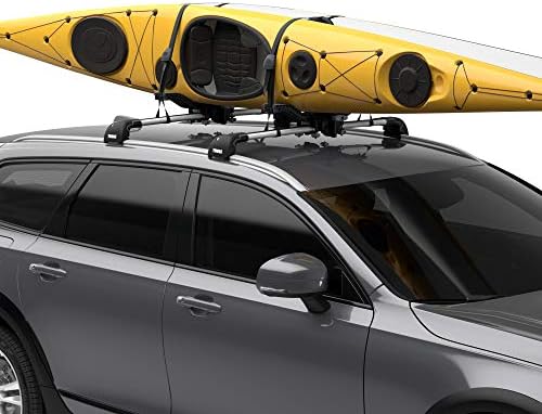 Thule Compass Kayak and SUP Roof Rack, J-Style Carrier, 130lb Weight Limit by Unknown