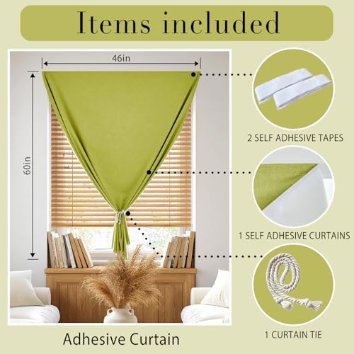 100% Blackout Self Adhesive Curtains- Stick on Curtains Shades Window Blinds - Image 6