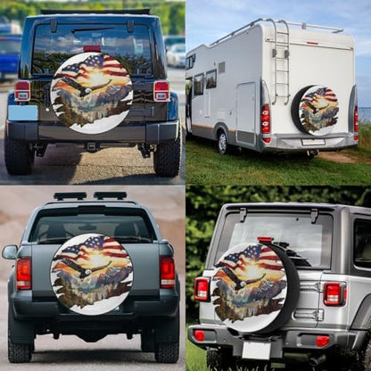 Eagle Spare Tire Cover 16in Spare Wheel Covers Tire Storage Cover - Image 6