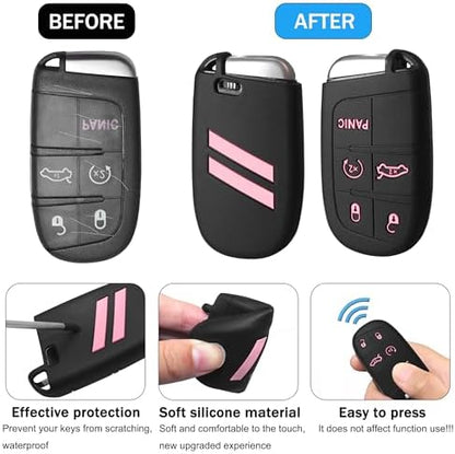 YOSRTER Key Fob Cover with Keychain - Image 4