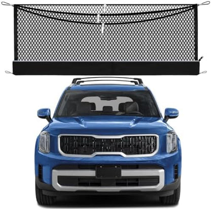 3-Layer Cargo Net for Kia Telluride 2020-2027, Zoned Storage Trunk Net by MakeLifeBetter