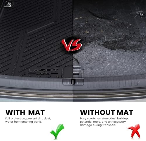 LASFIT Cargo Mat for Audi A5/S5 2025-2026, Custom Fit All-Weather TPE Trunk Mat - Image 6