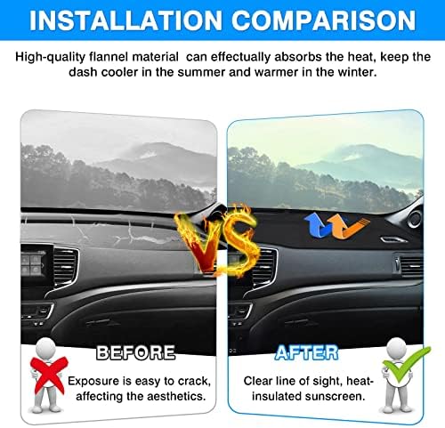 Autorder Dashboard Cover Mat for 2019-2025 Honda Passport / 2016-2022 Pilot / - Image 3