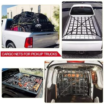 Cross Rail Roof Rack Trunk Rooftop Net Mesh Cargo Truck Trailer Dumpster Extend - Image 5