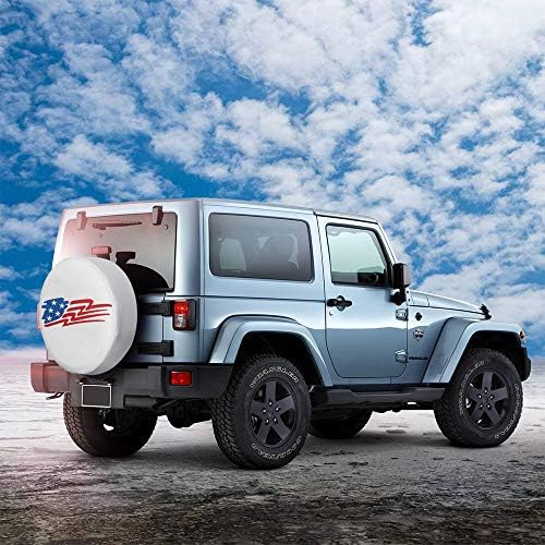Spare Tire Cover 16 inch Waterproof PVC Leather Wheel Cover American Star - Image 6