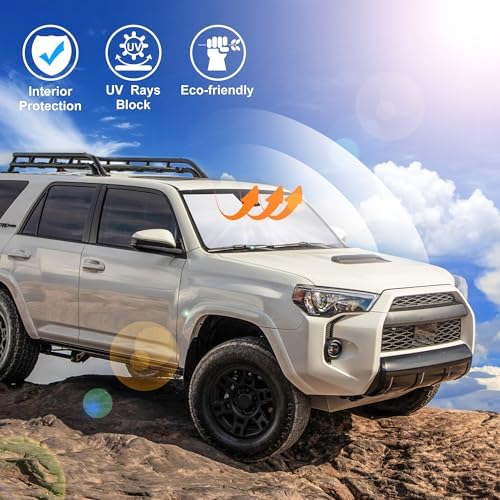 Windshield Sun Shade for 2010-2026 Toyota 4Runner Accessories - Image 5