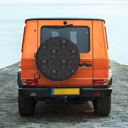 Skull Spare Tire Cover Waterproof Wheel Cover 16 Inch Universal Fit - Image 2