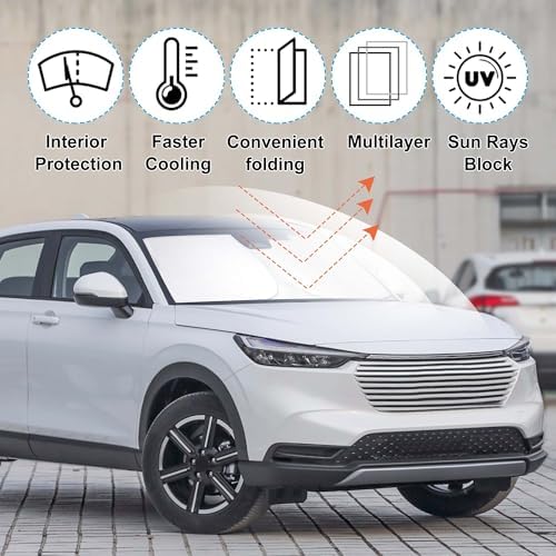 Windshield Sun Shade for 2023-2026 Honda HR-V HRV Accessories - Image 2