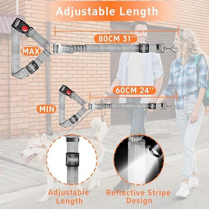 Seyezo Dog Car Seat Belt for Car, 2 Piece Set Retractable Dog Car Harness - Image 6