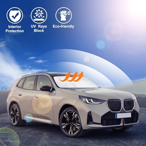 Windshield Sun Shade for 2025 2026 BMW X3 Accessories - Image 6