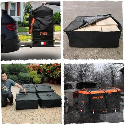 Mockins 30 CuFt Trailer Hitch Cargo Carrier Bag & Packing Cubes 29"x23"x12" - Image 6