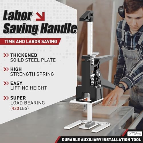 XClifes Labor Saving Arm Jack, 2 Pack Furniture Lifter Tool, Charcoal/Silver - Image 3