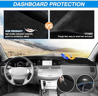 CARTIST Dash Cover for 2005-2010 Toyota Avalon Dashboard Cover Mat - Image 5