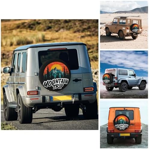 Mountain Trip Spare Tire Cover Waterproof Wheel Cover 15 Inch Universal Fit - Image 4